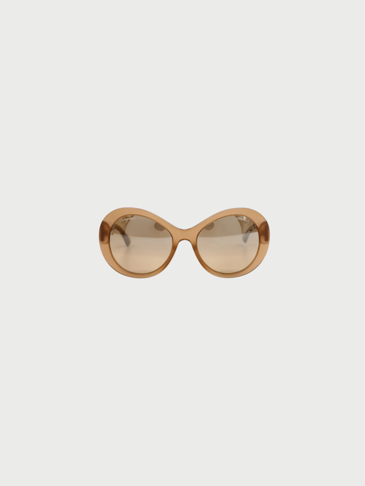Chanel 2000s Brown Coco Sunglasses
