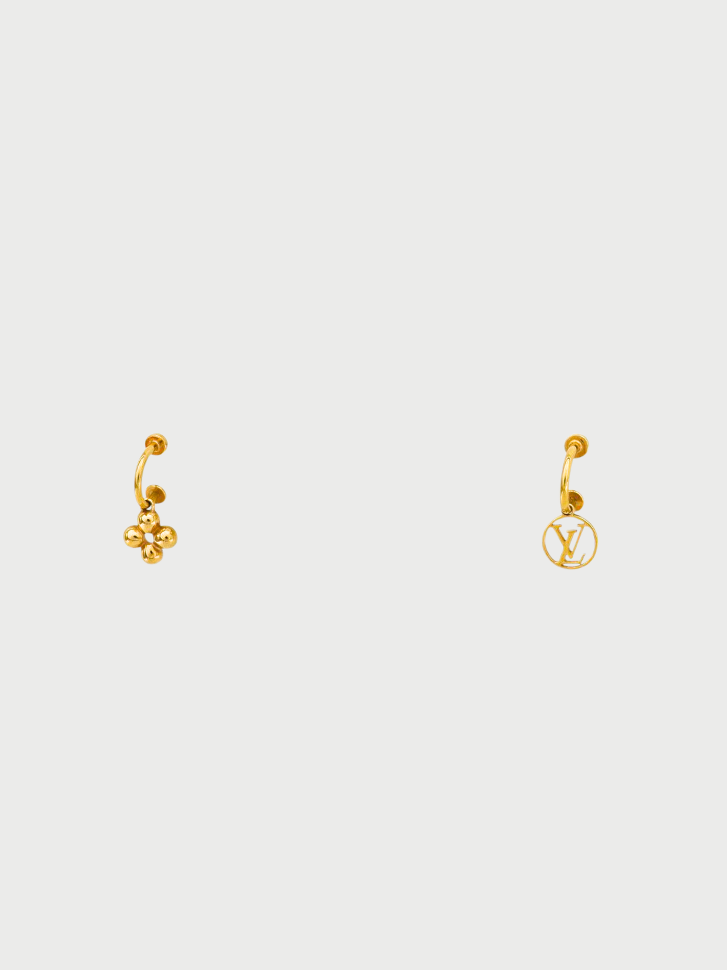 Louis Vuitton 2000s Gold Plated Blooming Earrings