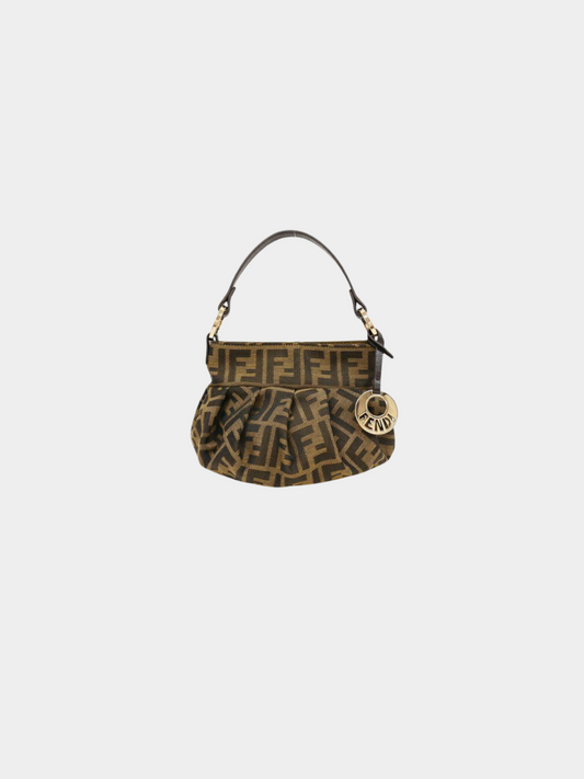 Fendi 2000s Brown Zucca Mini Handbag