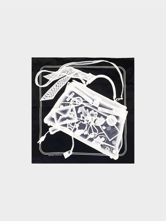 Hermès 2020s Silk "Please Check-In" Scarf 70