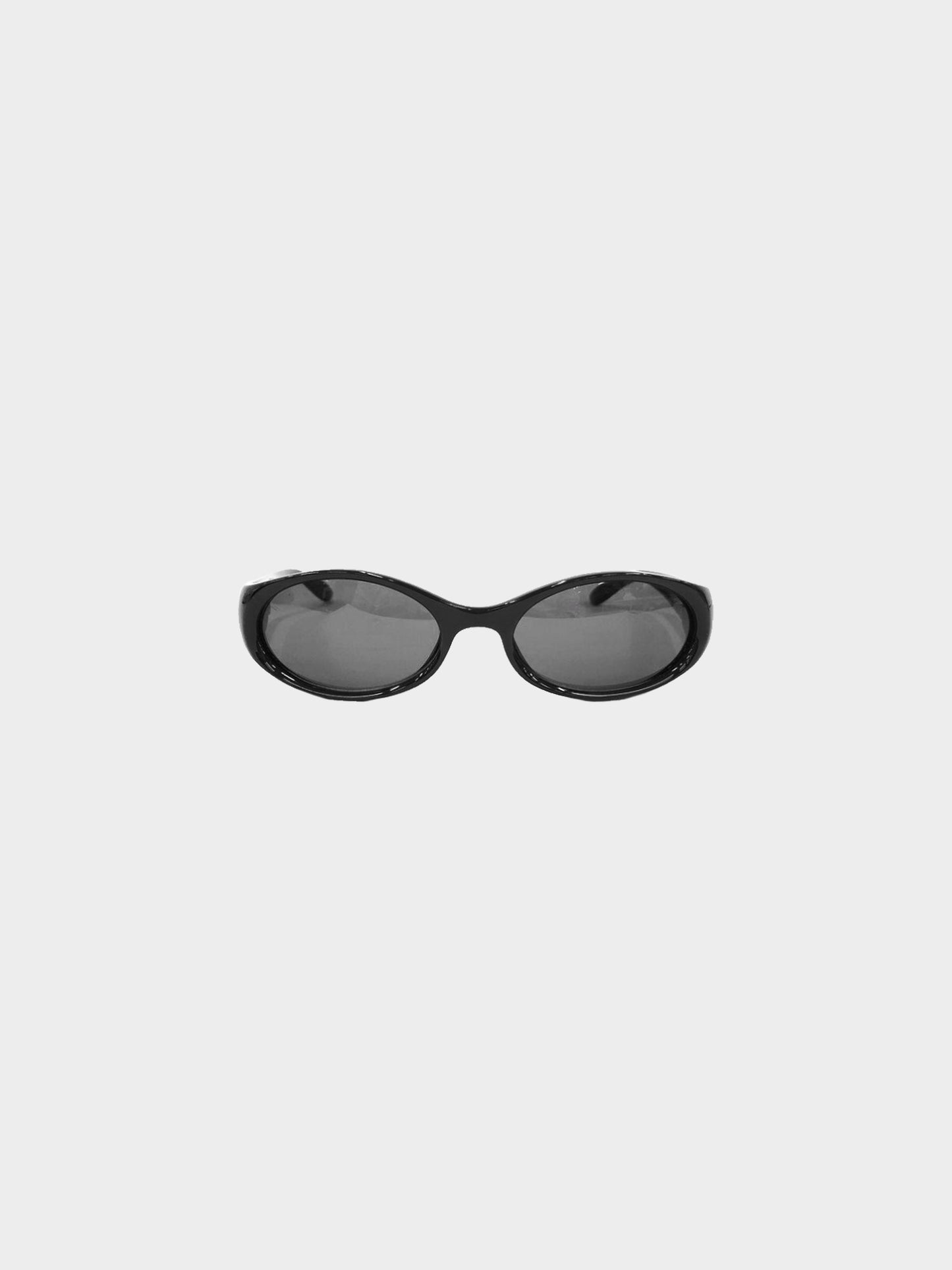 Gucci 1990s Black GG 2457/S Oval Sunglasses