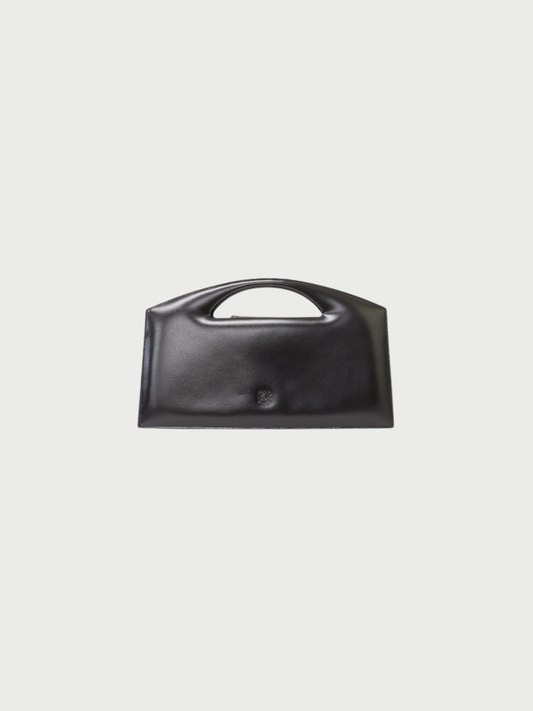 Loewe 2000s Black Leather Anagram Handbag