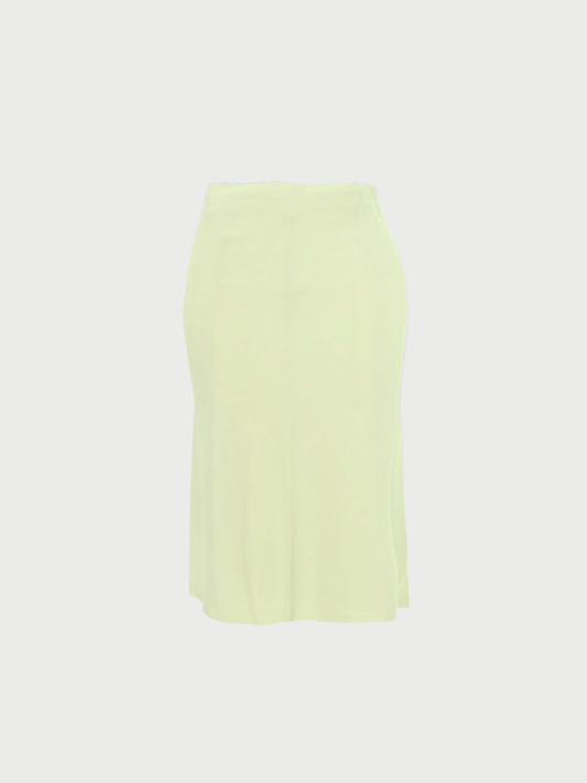 Maison Martin Margiela 2002 Light Green Viscose Acetate Skirt