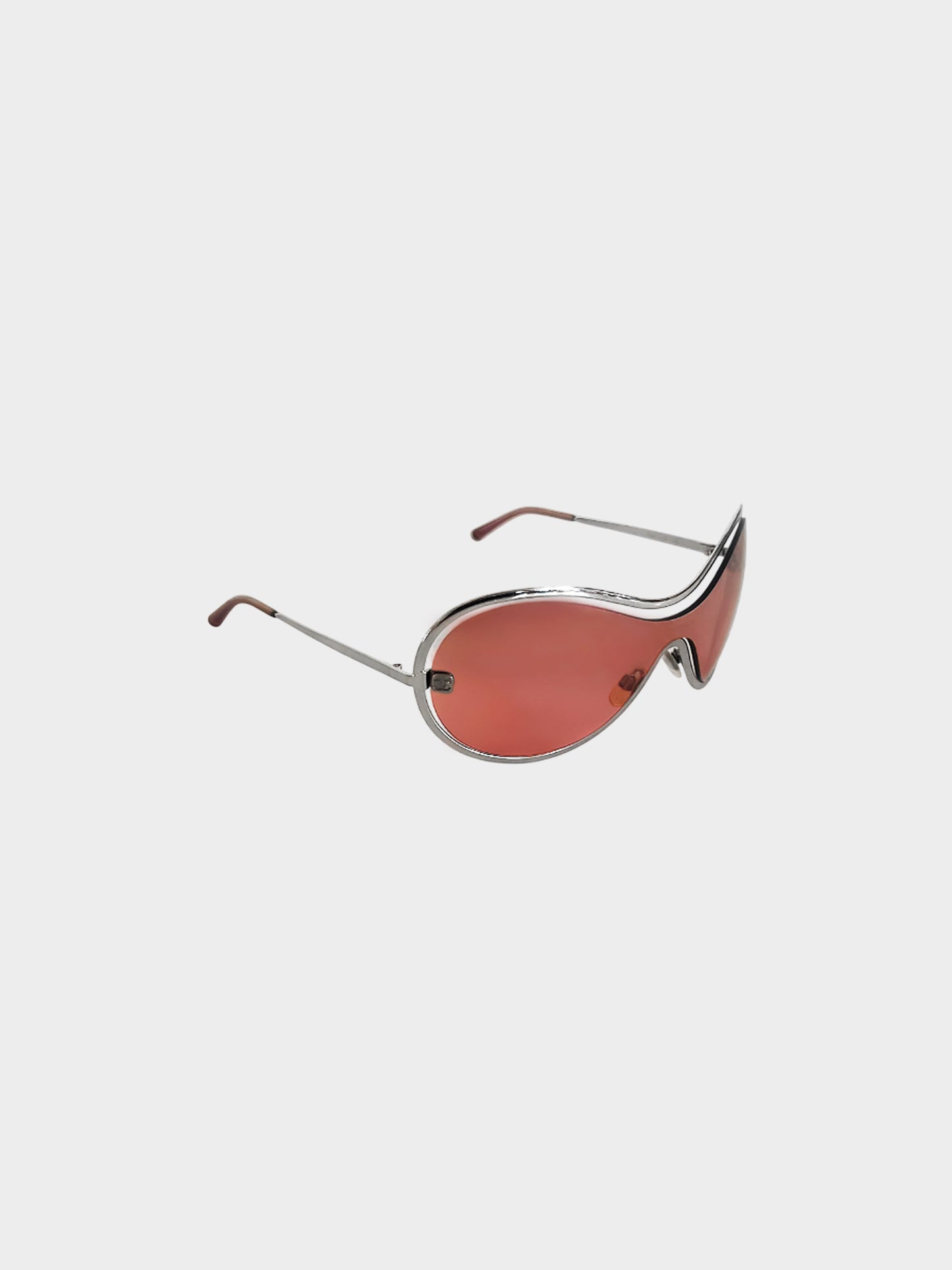 Chanel 2002  Pink and Silver Visor Sunglasses