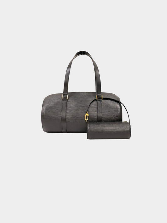 Louis Vuitton 2010s Black Epi Soufflot Bag