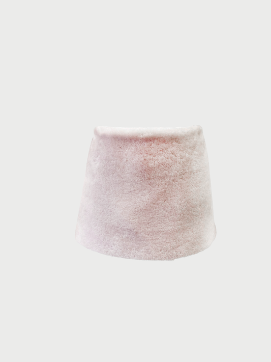 Prada 2020s Pink Shearling Mini Skirt