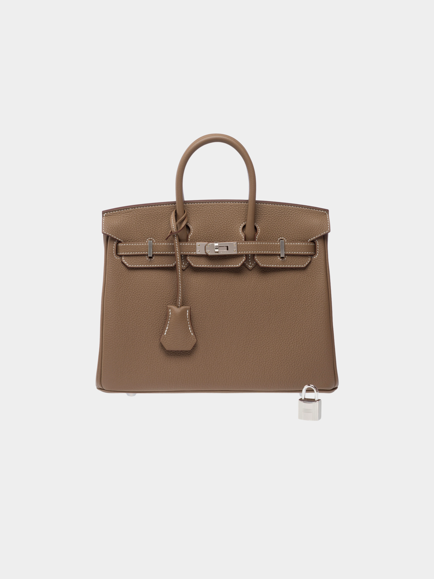 Hermès 2020s Étoupe Togo Birkin 25 Bag