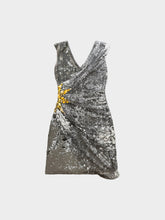 Load image into Gallery viewer, Roberto Cavalli 2000s Snakeskin-Effect Sequin Mini Dress
