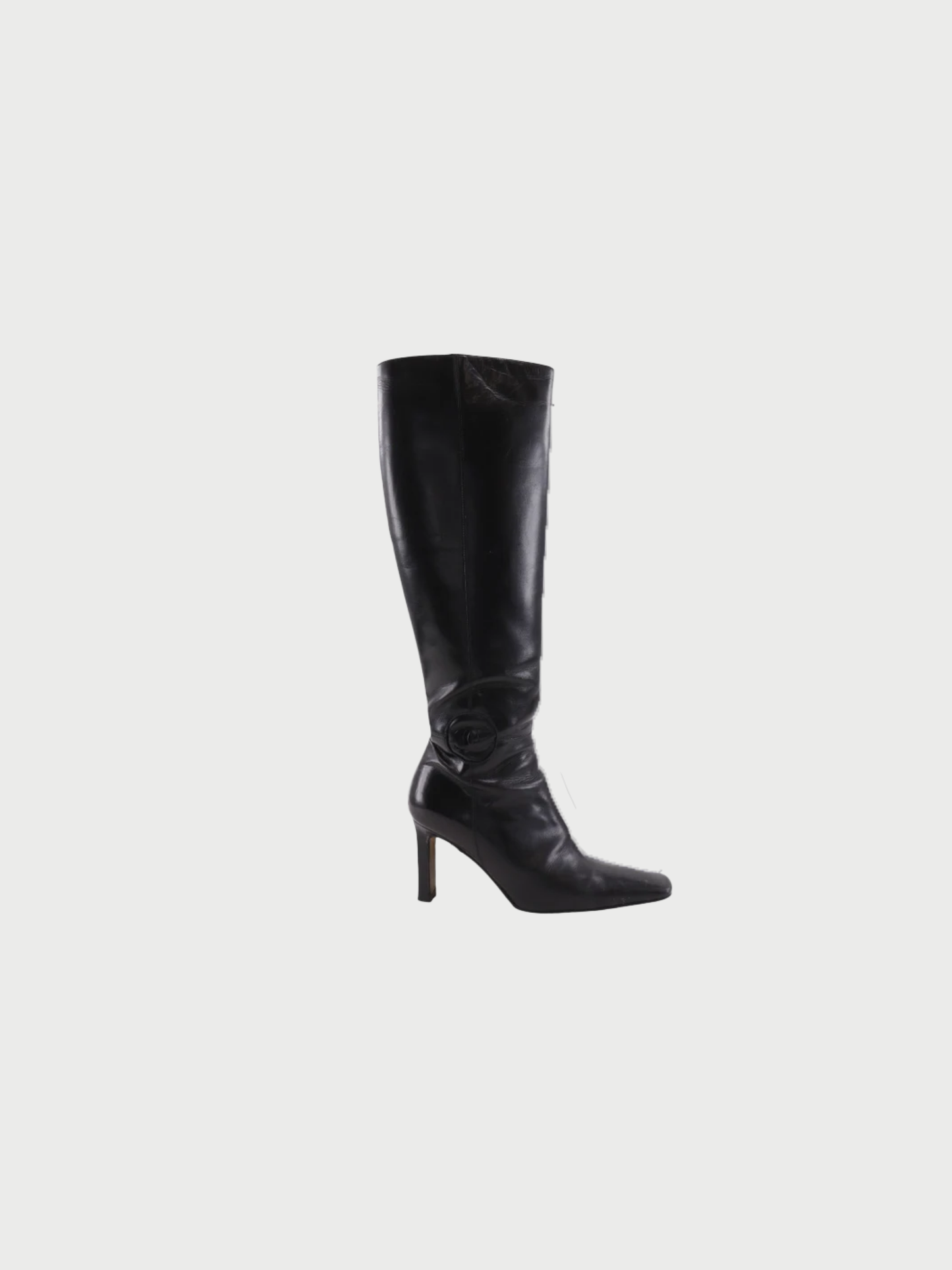 Chanel 2000s Black Leather Boots