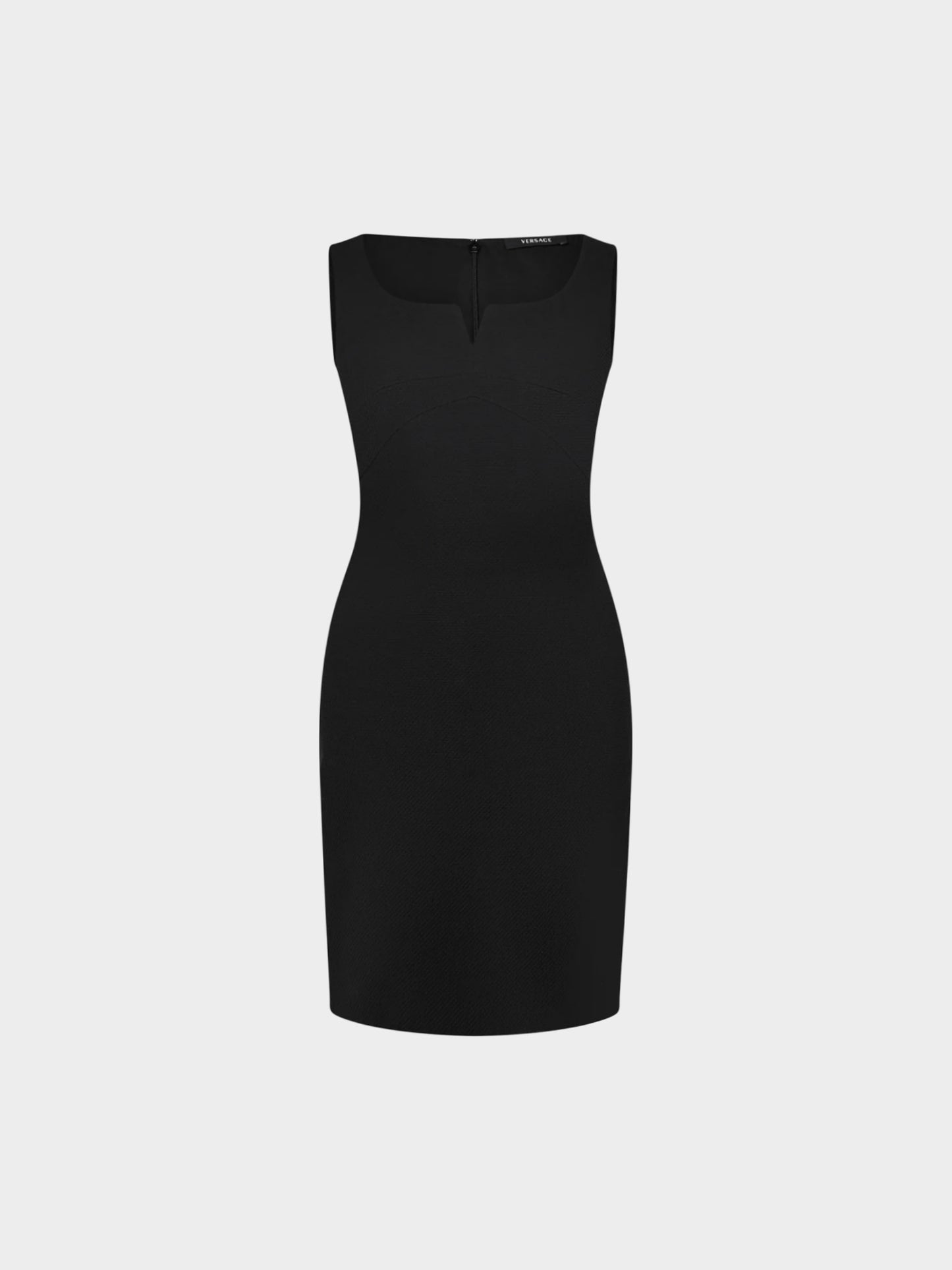 Gianni Versace FW 2010 Black Sleeveless Sheath Dress