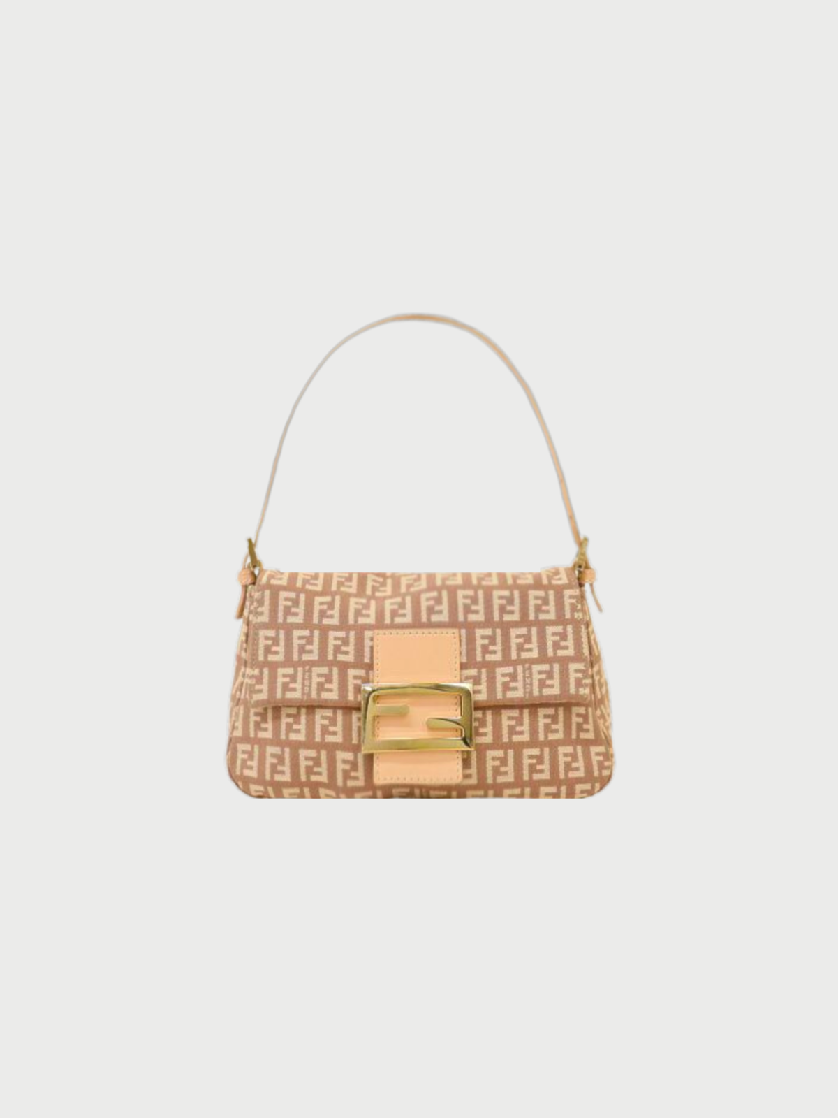 Fendi 2000s Pink Zucchino Mini Mamma Baguette Bag