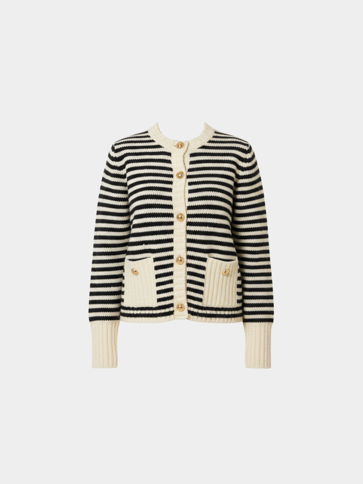 Christian Dior 2010s White Black Wool Mohair Cotton Cardigan