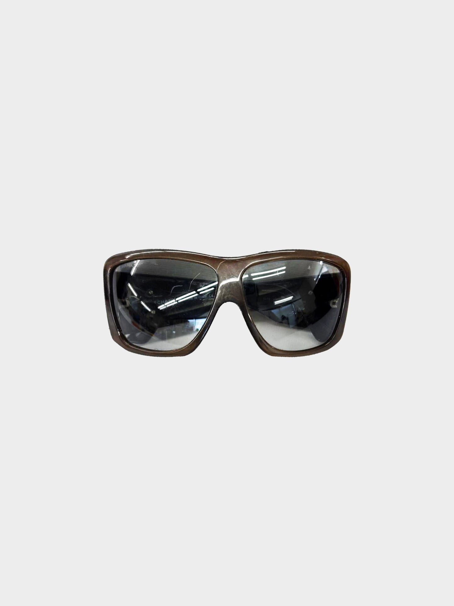 Chanel 2000s Black and Brown 5079 Sunglasses