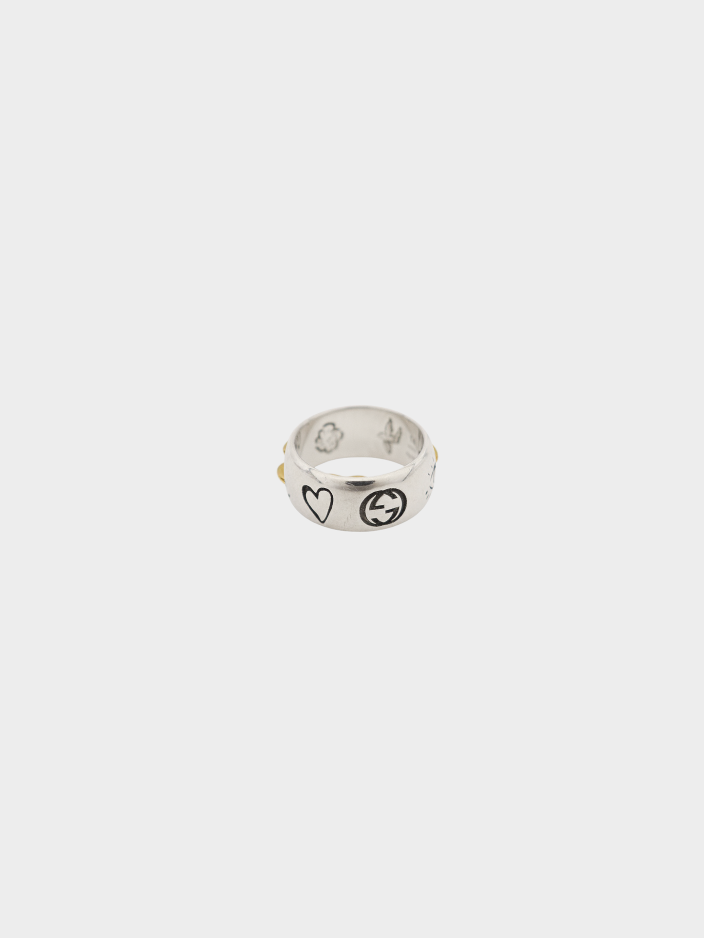 Gucci 2000s Silver 925 Logo Ring
