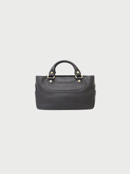 Celine 2000s Black Leather Boogie Bag