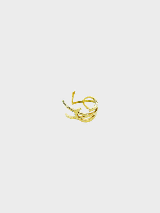 Yves Saint Laurent 2020s Gold Opyum Twist Ring