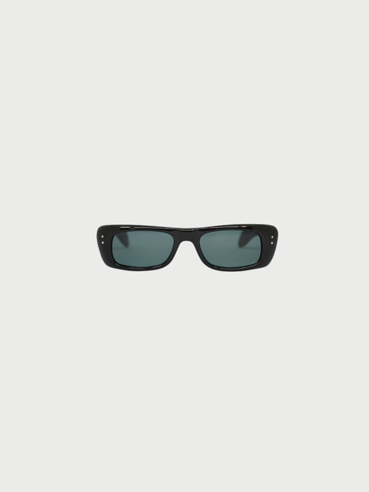 Gucci 2000s Black Plastic Logo Sunglasses