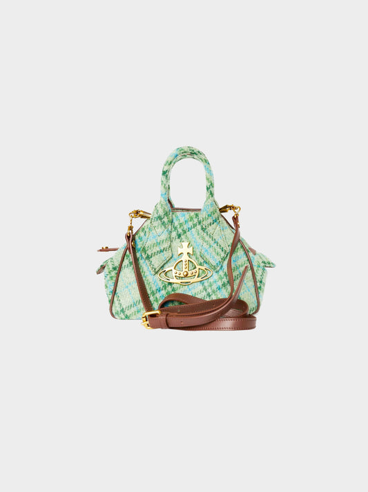 Vivienne Westwood 2020 Green Check Yasmin Handbag