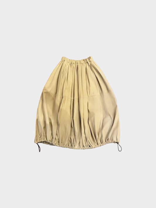 Junya Watanabe CDG 2017 Brown Drawstring Balloon Skirt