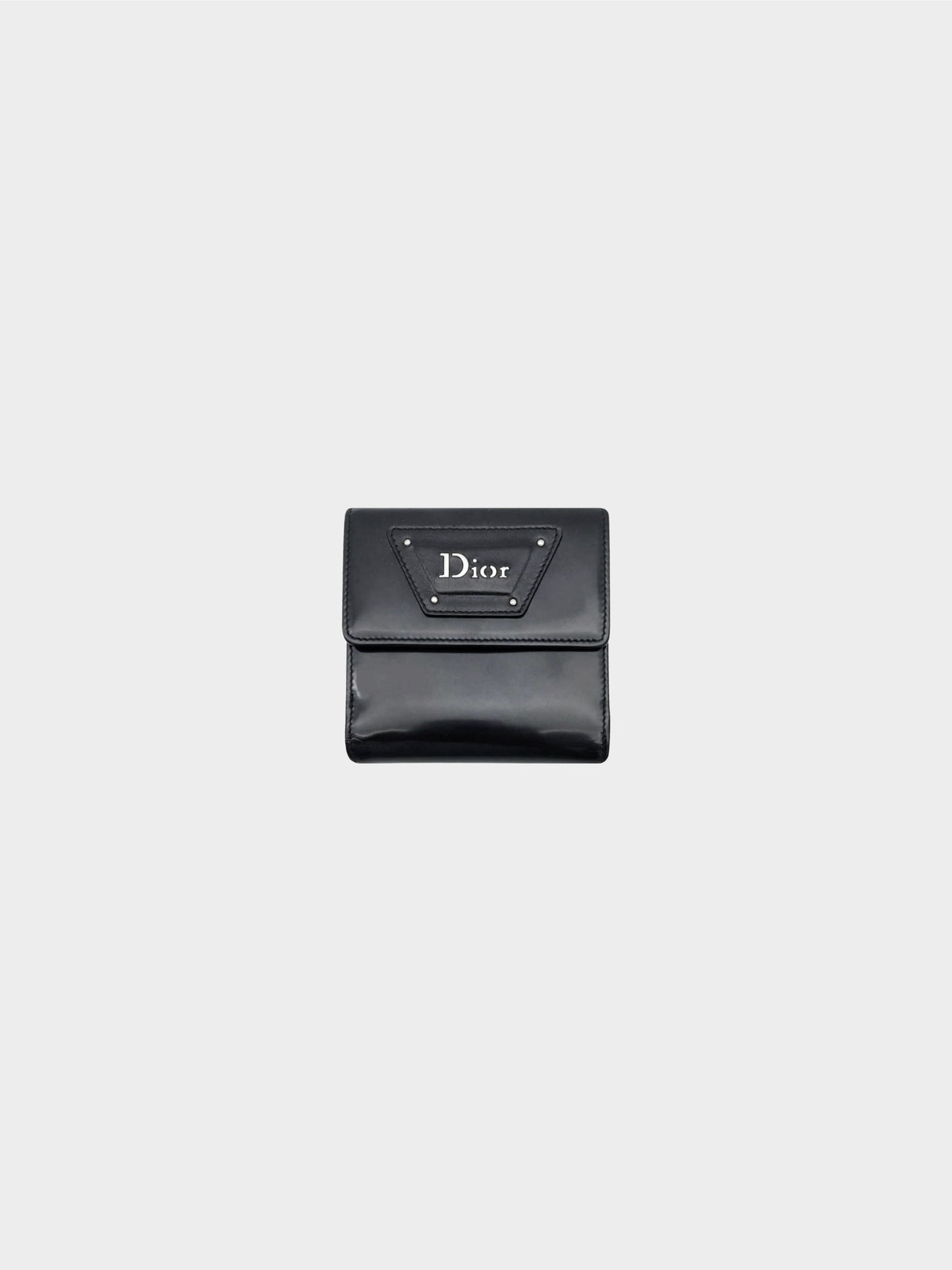 Christian Dior 2000s Hardcore Black Folio Wallet