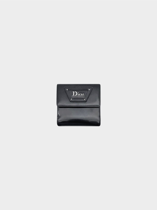 Christian Dior 2000s Hardcore Black Folio Wallet