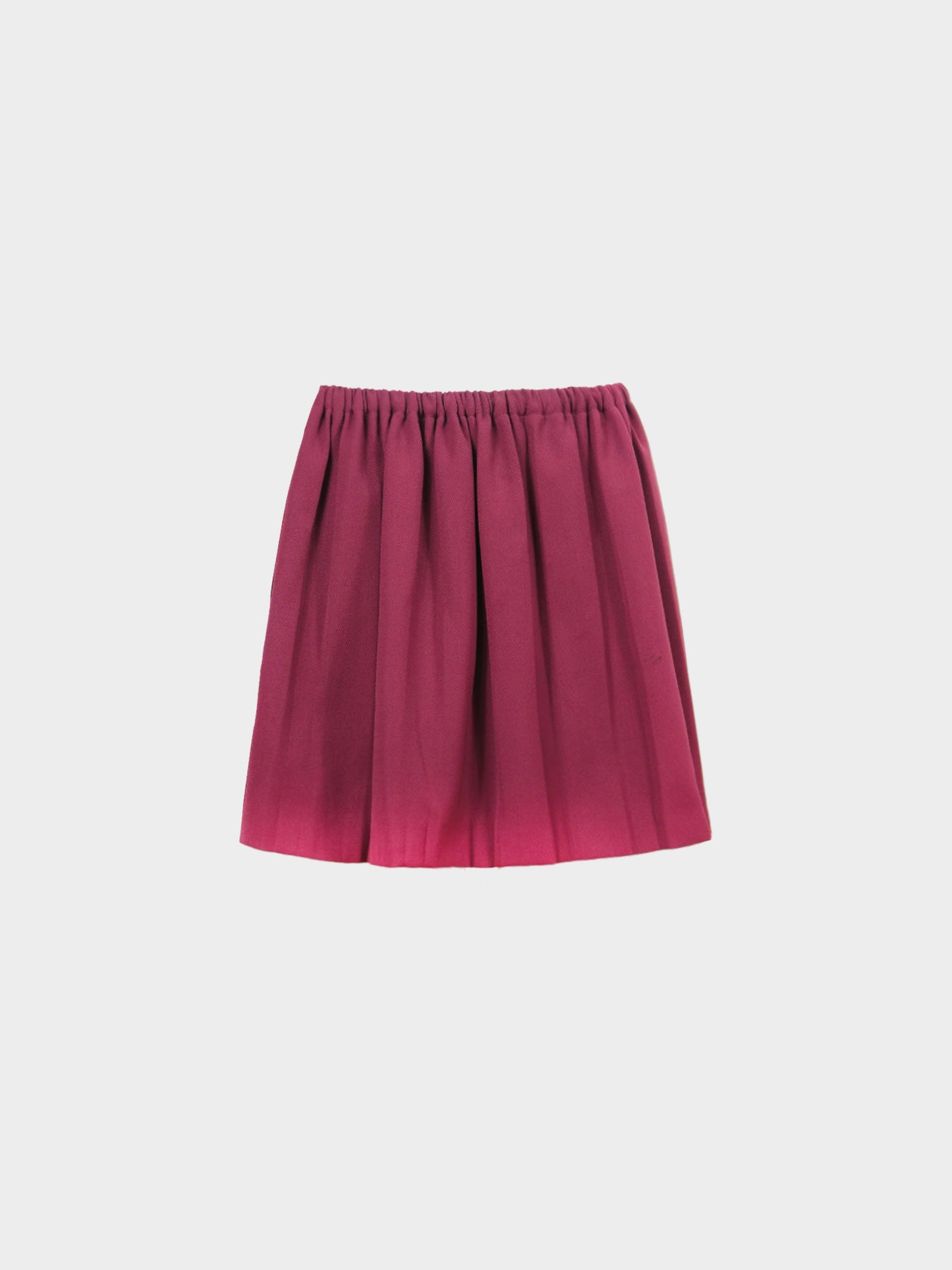 Miu Miu 2000s Bordeaux Pleated Mini Skirt
