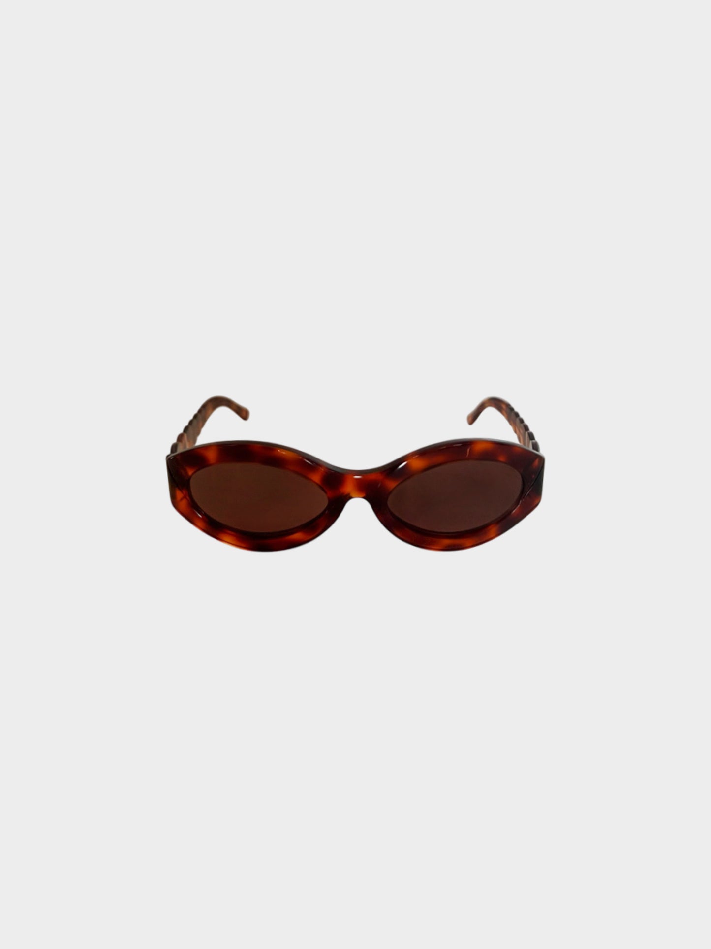 Yves Saint Laurent 1990s Vintage Tortoise Shell Cat Eye Sunglasses