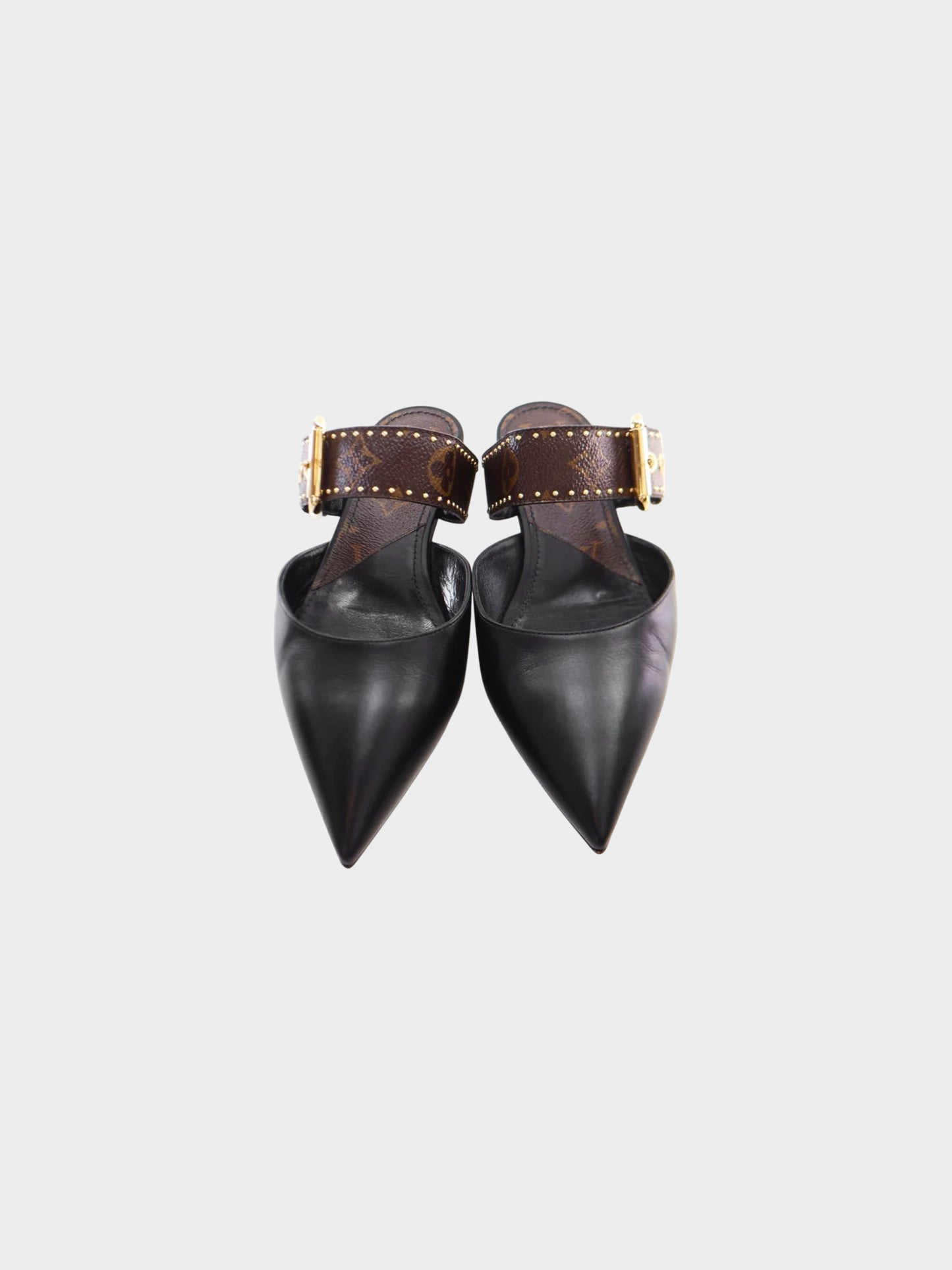 Louis Vuitton 2020 Monogram Studded Sofia Flat Mules