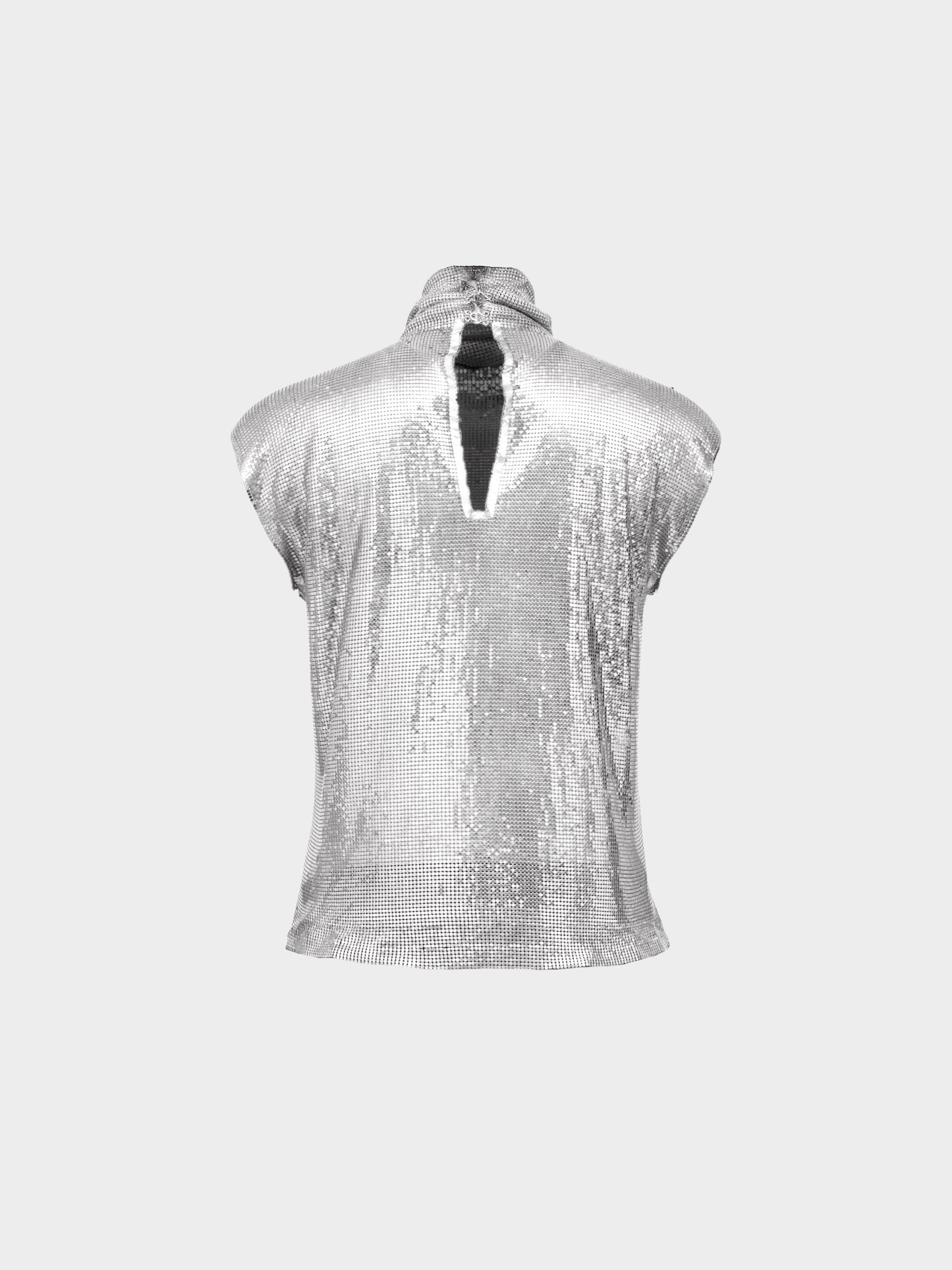 Paco Rabanne 1997-1998 Silver Aluminum Jersey Top