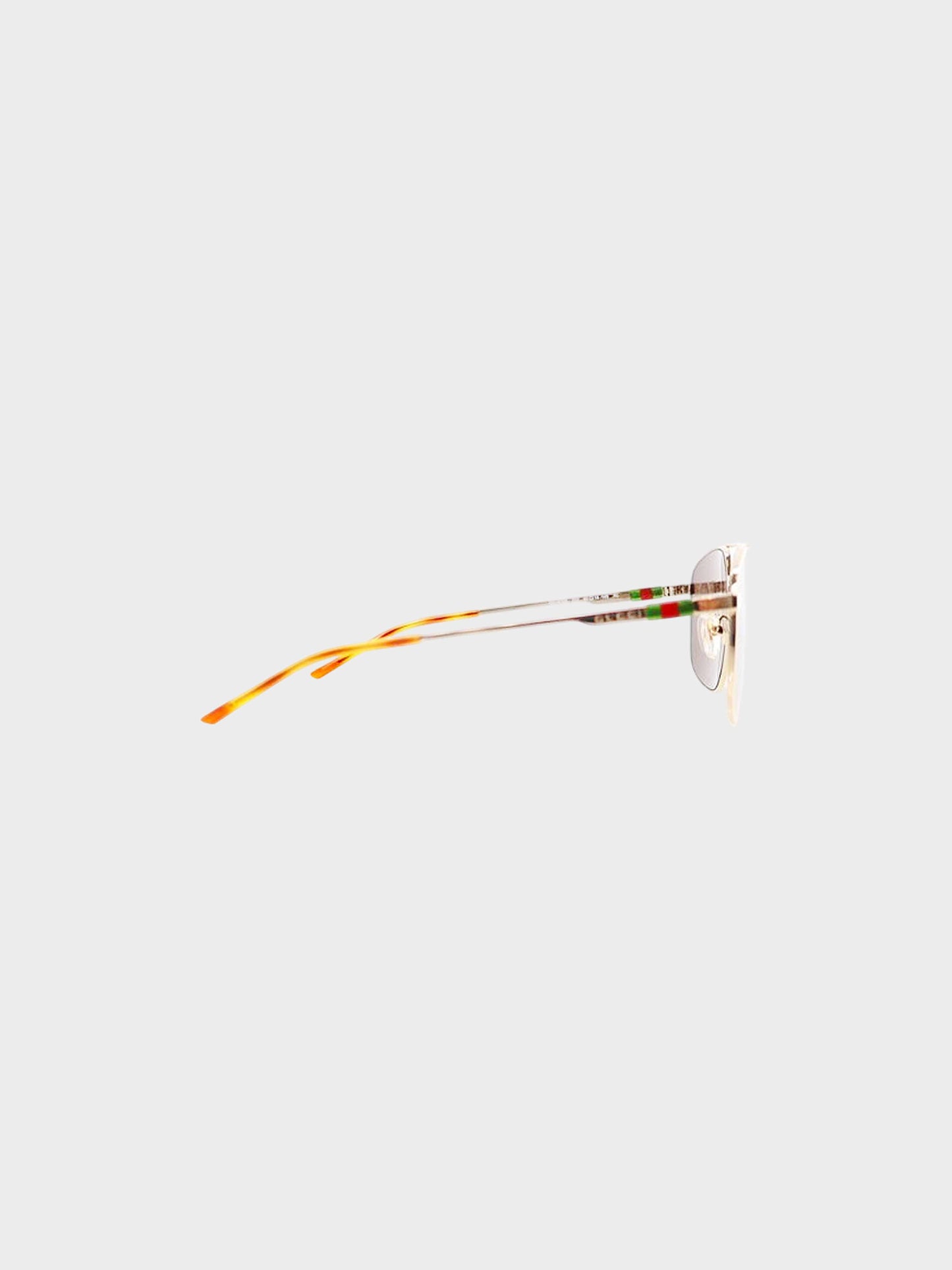 Gucci 2024 Gold Metal Navigator Frame Sunglasses