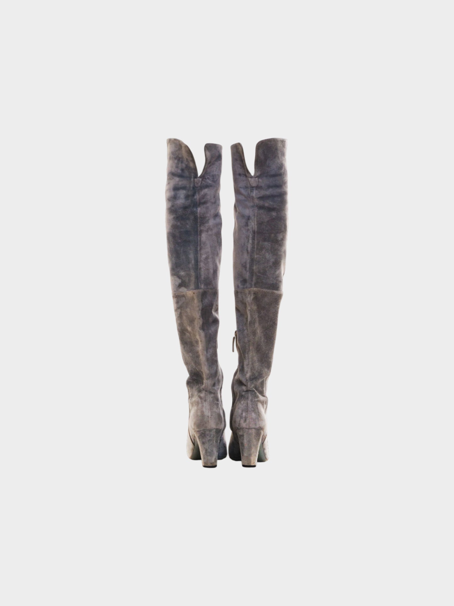 Chanel by Karl Lagerfeld 2000s Brown Suede High Boots