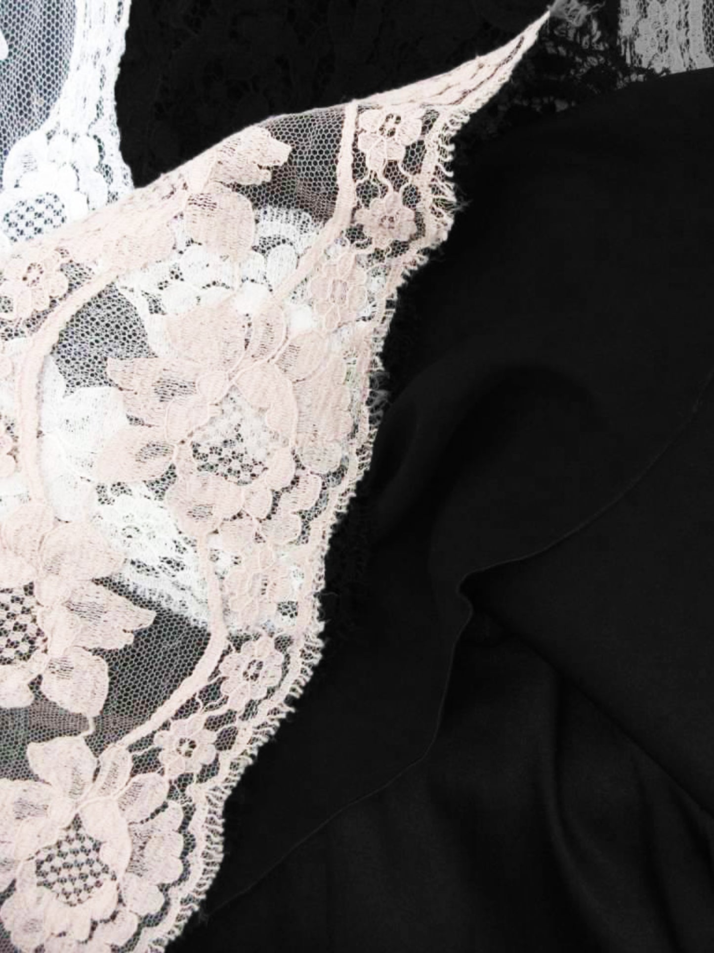 Dolce and Gabbana 2010s Black and White Floral Lace Dress