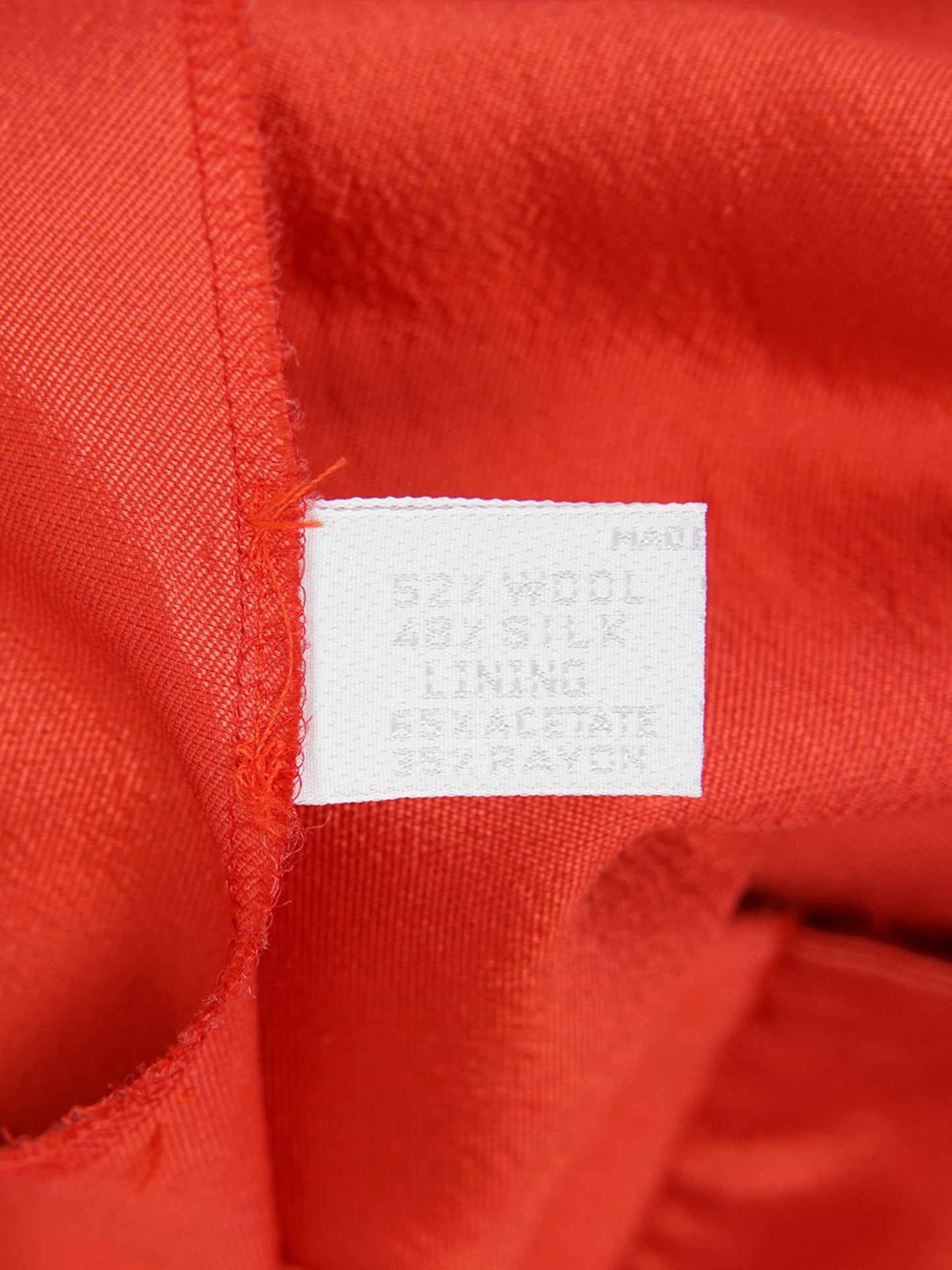 Prada FW 1995 Red Silk Blazer and Skirt Set