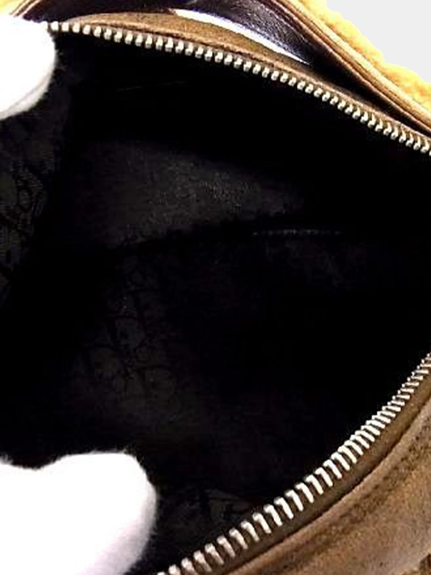 Christian Dior 2002 Fur Flight Brown Bag