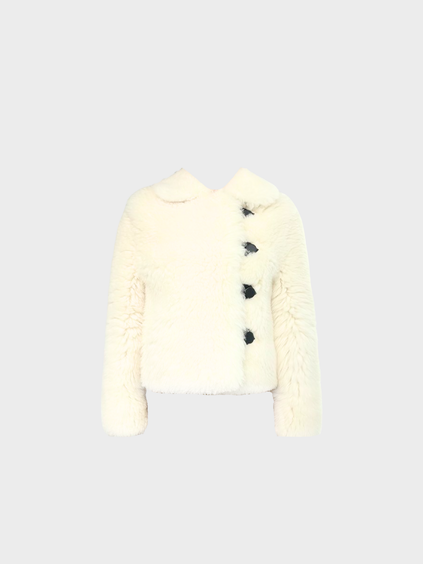 Louis Vuitton 2010s White Fur Jacket
