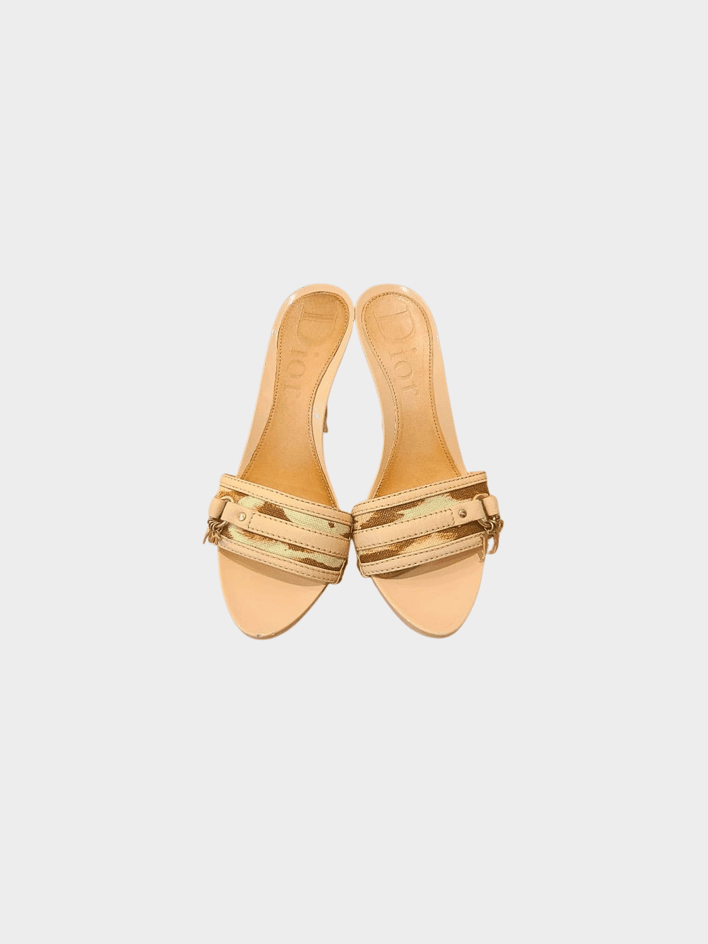 Christian Dior 2000s Beige Leather Mules