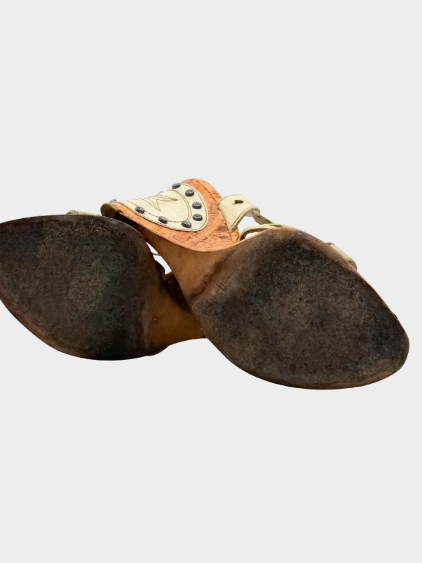 Christian Dior SS 2006 Beige “Gaucho” sandals