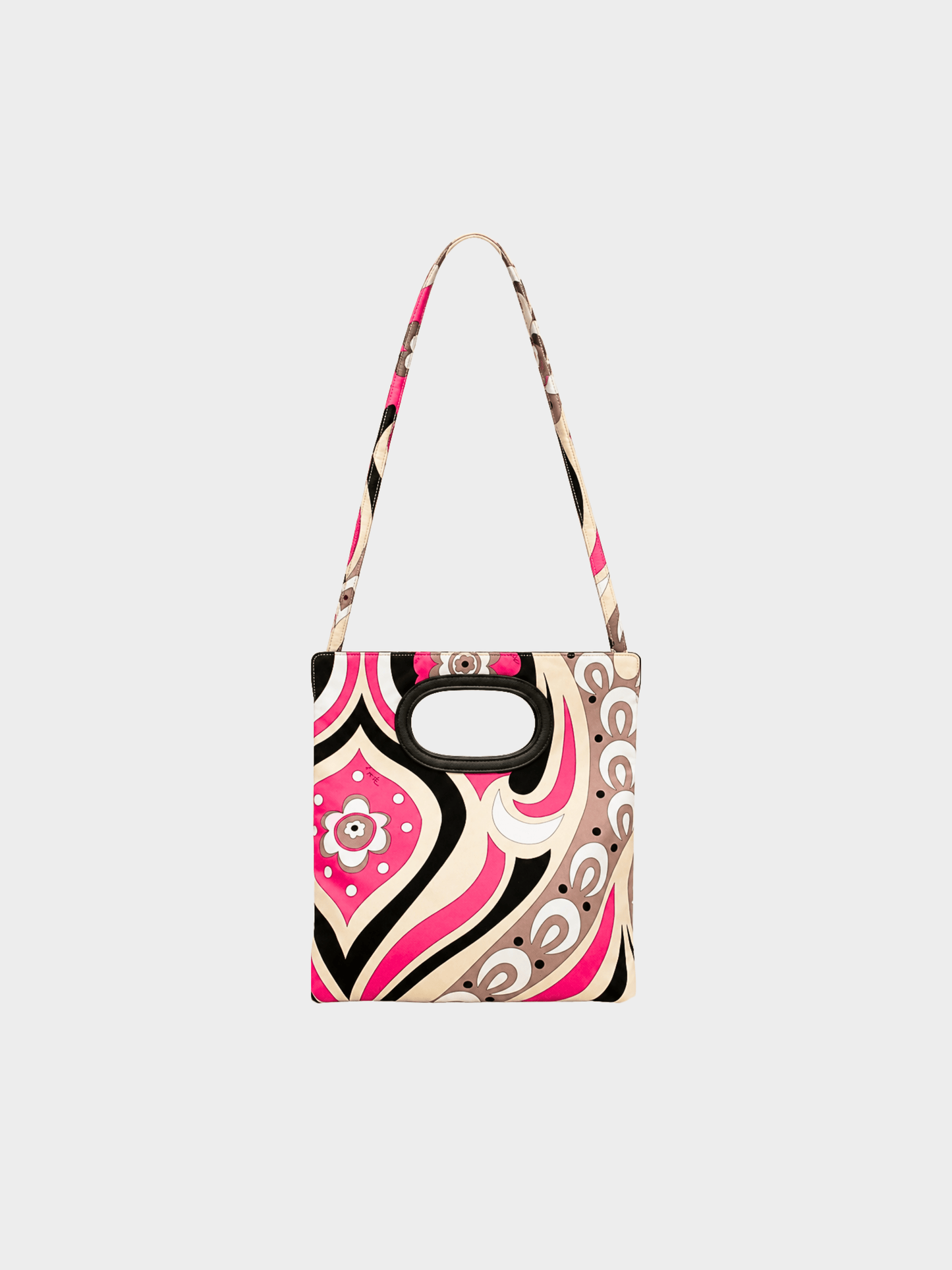 Emilio Pucci 2000s Multicolor Abstract Print Handbag