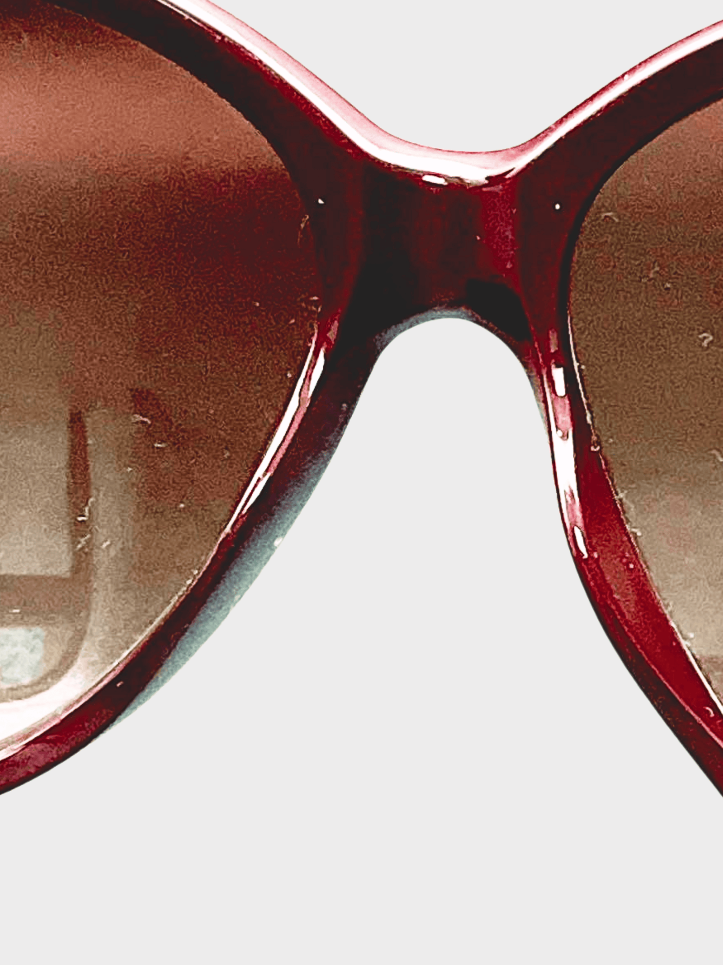 Gucci 2000s Brown Bamboo Frame Sunglasses