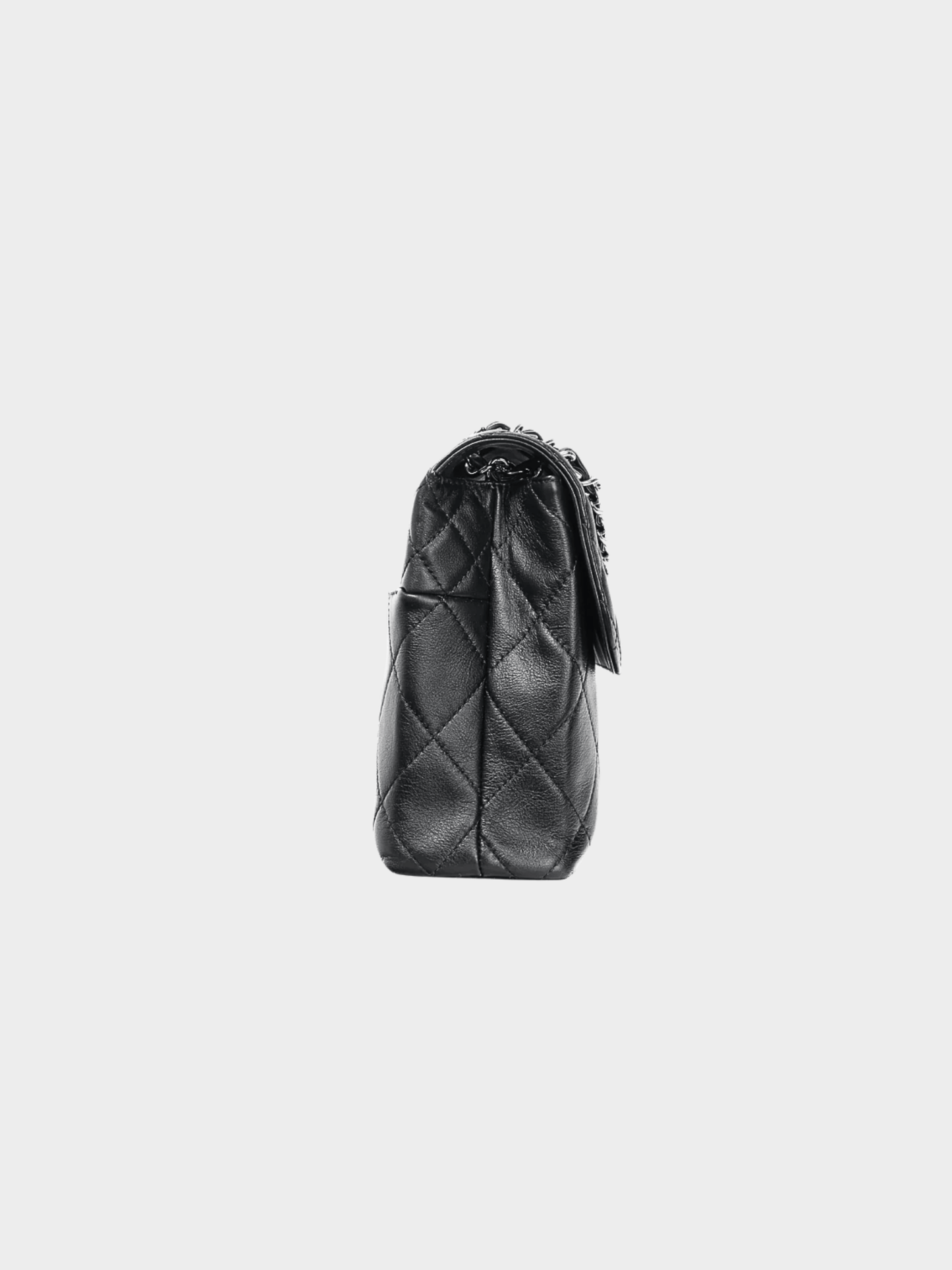 Chanel Cruise 2012 In the Business Flap Noir Leather Quilted Shoulder Bag