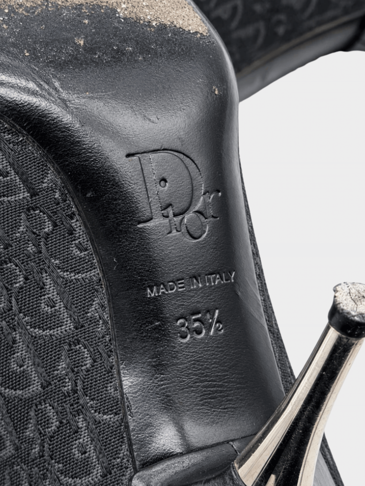 Christian Dior 2000s Black Diorissimo Buckle Pumps