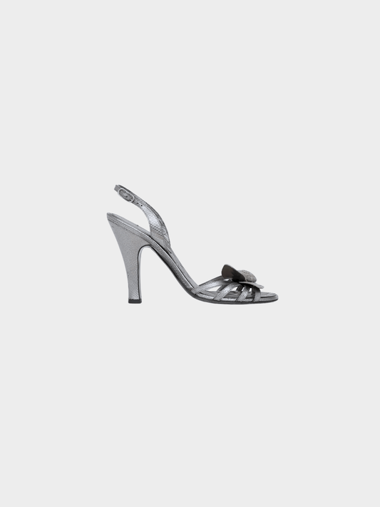 Chanel FW 2007 Silver Embellished Chain Heel
