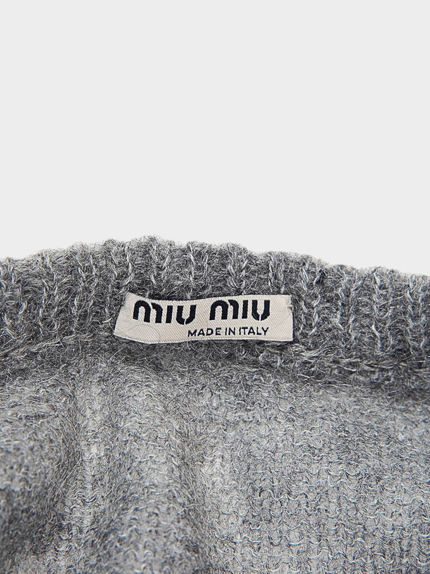 Miu Miu FW 2003 Graphic Mohair Tank Top