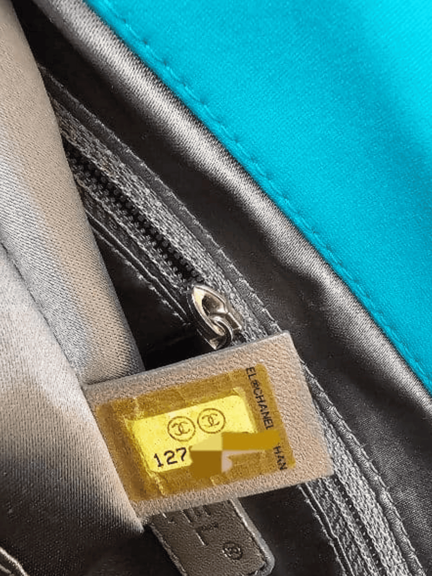 Chanel 2008 Turquoise Nylon Bubble Quilt Medium Flap
