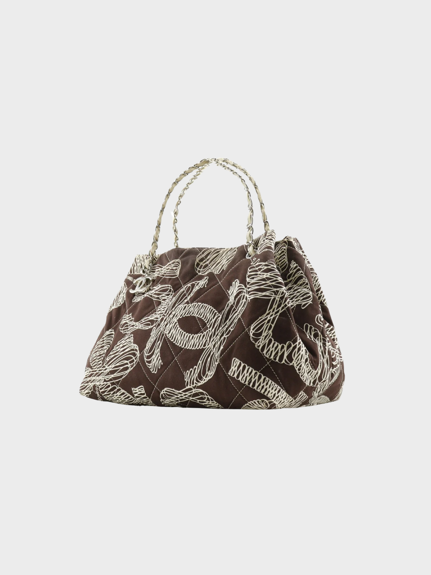 Chanel 2008-2009 Brown Quilted Coco Mark No. 5 Bag