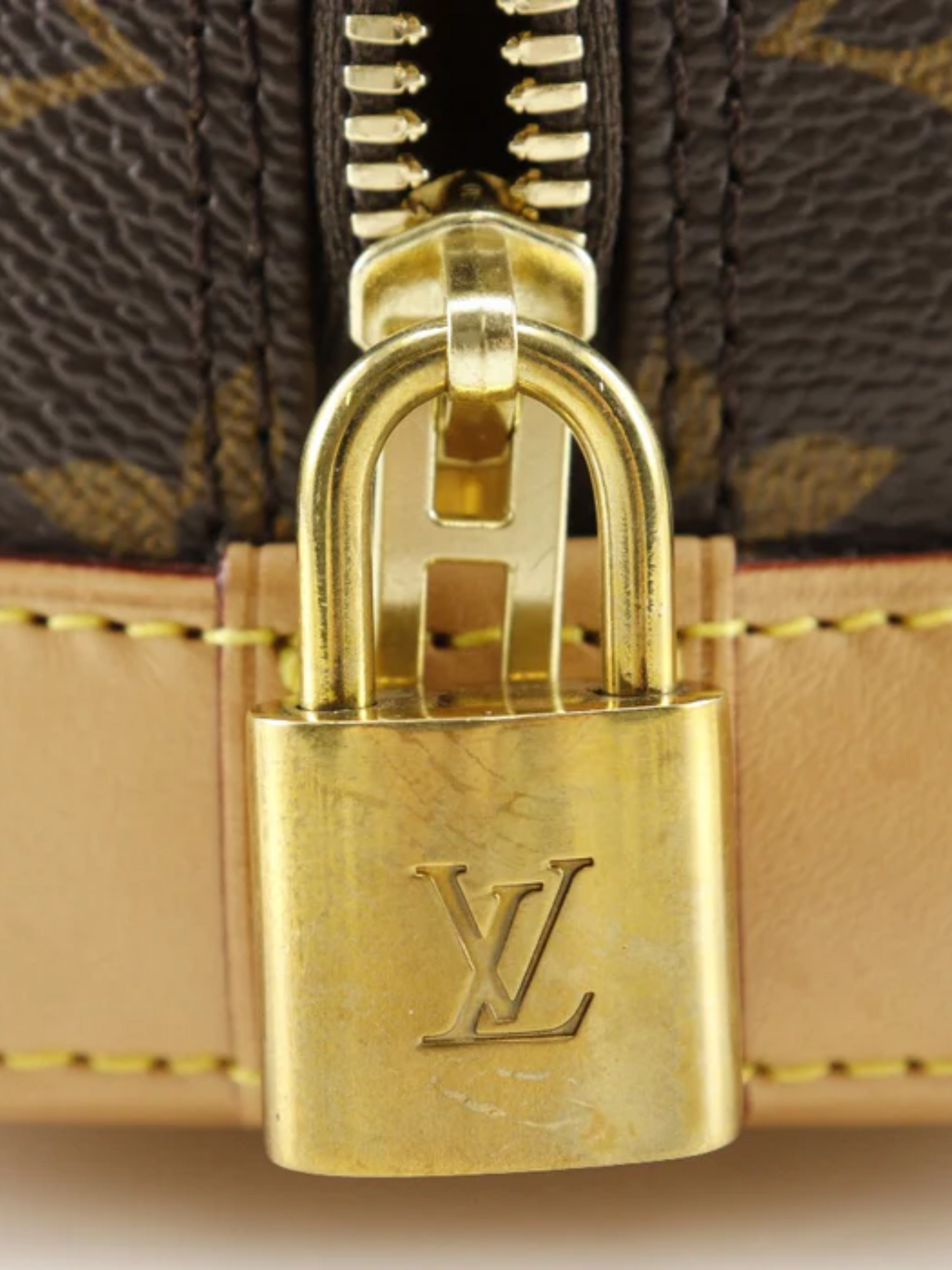 Louis Vuitton 2016 Brown Monogram Alma BB World Tour Handbag