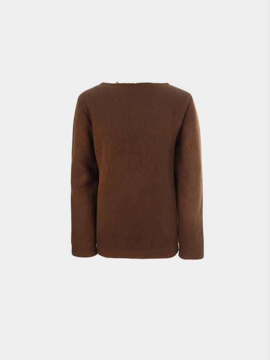 Maison Martin Margiela 2000s Brown Wool Sweater