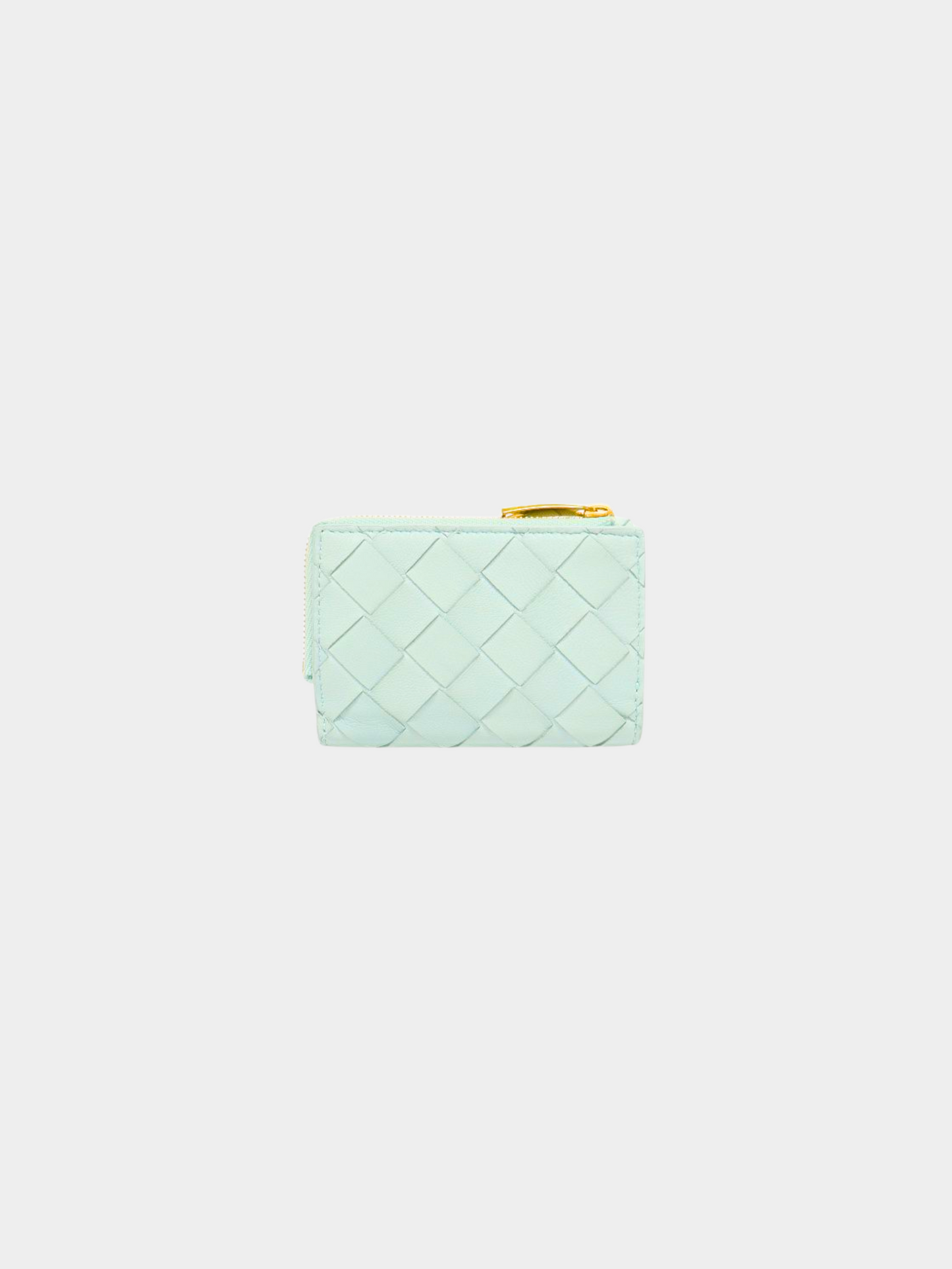 Bottega Veneta 2010s Light Blue Intrecciato Wallet