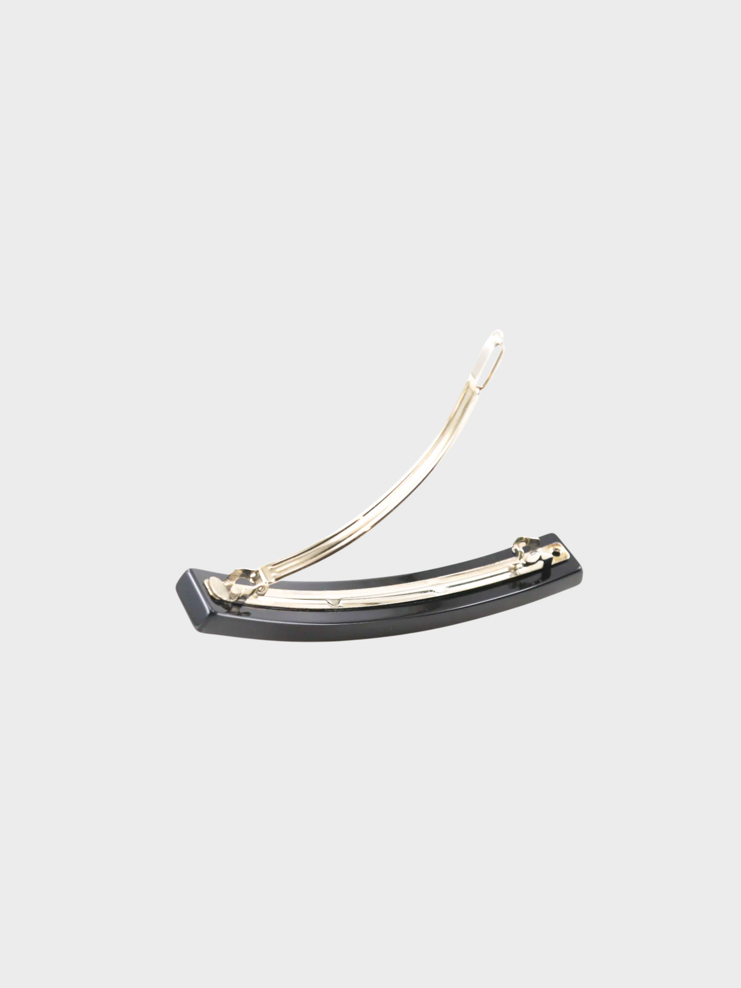 Chanel Fall 2004 Black Heart Rhinestone CC Barrette