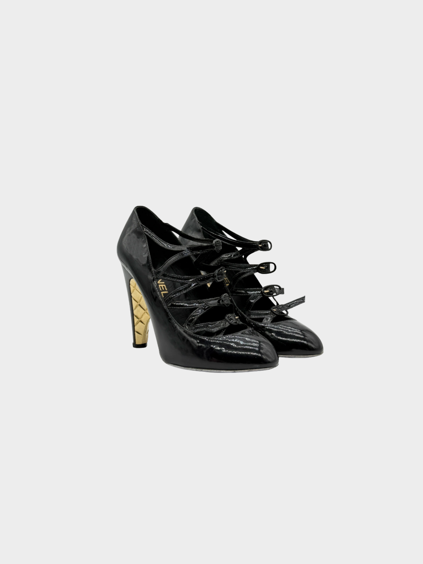 Chanel FW 2007 Black and Gold Pumps